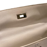 エルメス HERMES ケリー32 □J刻印 ホワイト、シルバー金具 レディース ショルダーバッグ