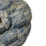 シャネル CHANEL カメリア コサージュ ブルー ツイード アクセサリー