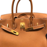 エルメス HERMES バーキン30 Z刻 ゴールド GD金具 トゴ レディース ハンドバッグ