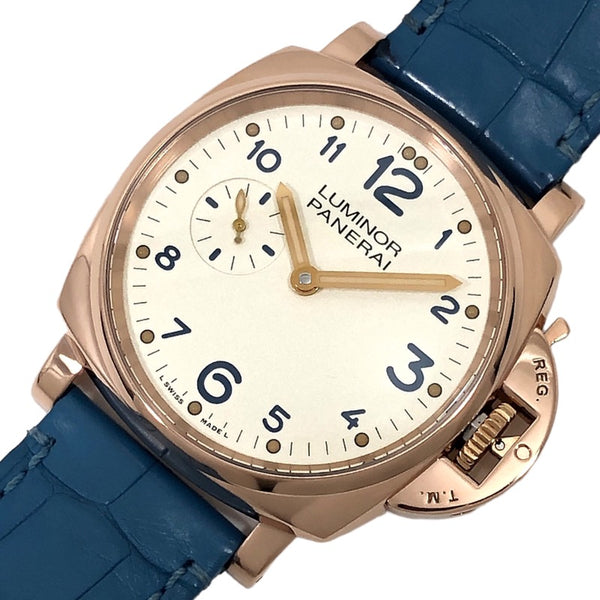 パネライ PANERAI ルミノール ドゥエ 3デイズ オロロッソ PAM00741 K18レッドゴールド/レザーストラップ(アリゲーター) 手巻き メンズ 腕時計
