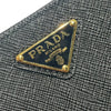 プラダ PRADA サフィアーノ トライアングル ウォレット 1ML018-QHH-F0002 ブラック サフィアーノレザー レディース 二つ折り財布