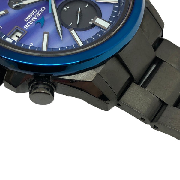 カシオ CASIO オアシス クラシックイン OCW-T4000AWB-2AJF ブルー チタン クオーツ メンズ 腕時計