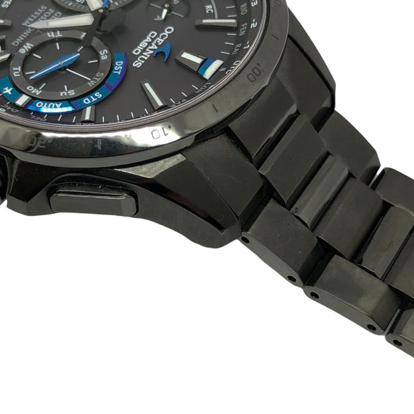 カシオ CASIO オアシス OCW-G1000B-1A3JF ブラック チタン クオーツ メンズ 腕時計