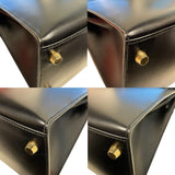 エルメス HERMES ケリー28 外縫い □A刻印 ボックスカーフ レディース ハンドバッグ