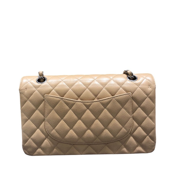 シャネル CHANEL マトラッセ25 A01112 ベージュ SV金具 キャビア レディース ショルダーバッグ