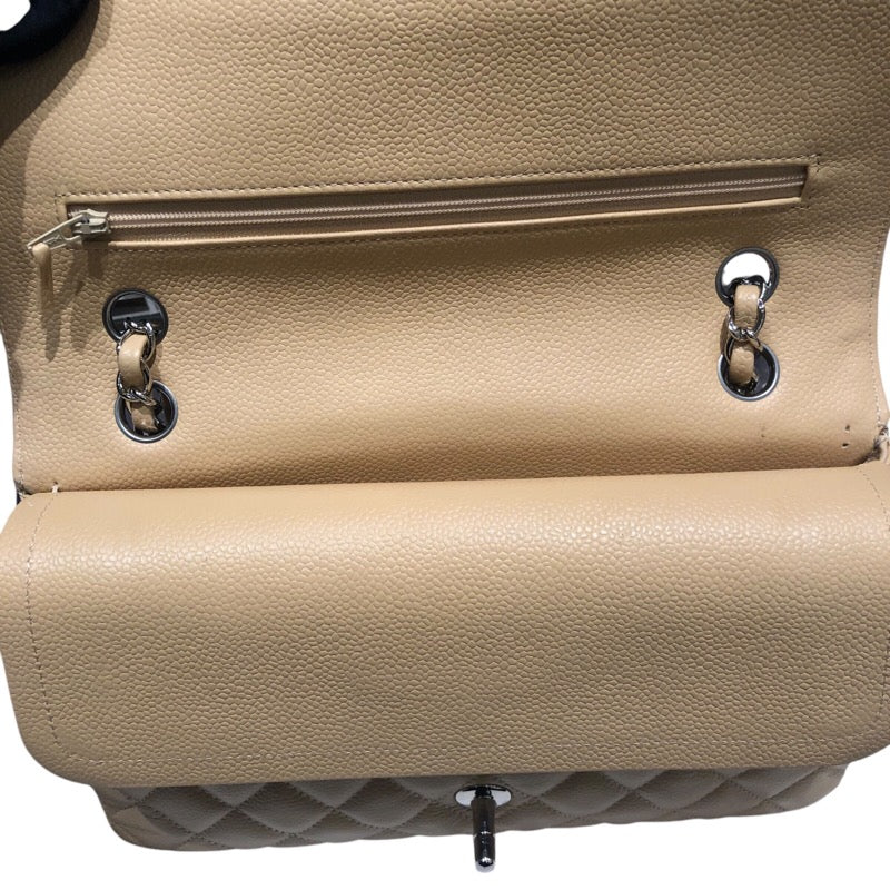 シャネル CHANEL マトラッセ25 A01112 ベージュ SV金具 キャビア レディース ショルダーバッグ