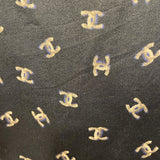 シャネル CHANEL ココマーク総柄シルクカットソー P44324 グレー シルク レディース カットソー
