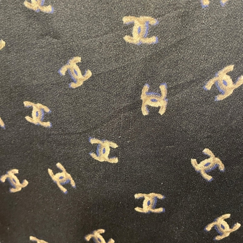 シャネル CHANEL ココマーク総柄シルクカットソー P44324 グレー シルク レディース カットソー