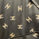 シャネル CHANEL ココマーク総柄シルクカットソー P44324 グレー シルク レディース カットソー