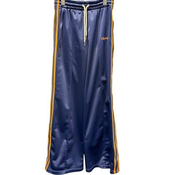 セリーヌ CELINE ロゴ刺繍トラックパンツ 2Z576859W ネイビー ポリエステル レディース パンツ
