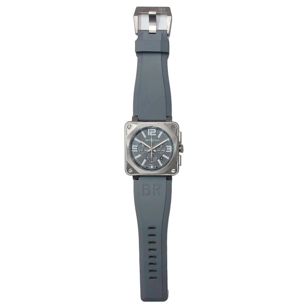 ベル＆ロス Bell & Ross プロチタニウム BR01-94-TT グレー チタン/ラバーベルト 自動巻き メンズ 腕時計