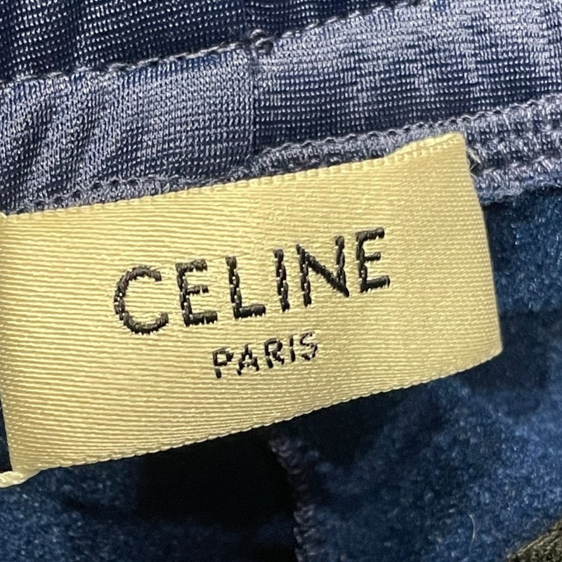セリーヌ CELINE ロゴ刺繍トラックパンツ 2Z576859W ネイビー ポリエステル レディース パンツ