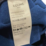 セリーヌ CELINE ロゴ刺繍トラックパンツ 2Z576859W ネイビー ポリエステル レディース パンツ