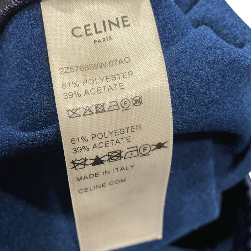 セリーヌ CELINE ロゴ刺繍トラックパンツ 2Z576859W ネイビー ポリエステル レディース パンツ