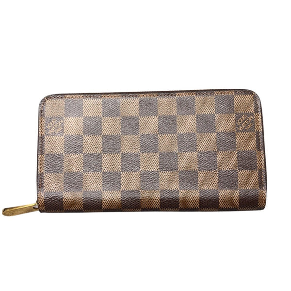 ルイ・ヴィトン LOUIS VUITTON ジッピーウォレット N60046 エベヌ ダミエキャンバス ユニセックス 長財布