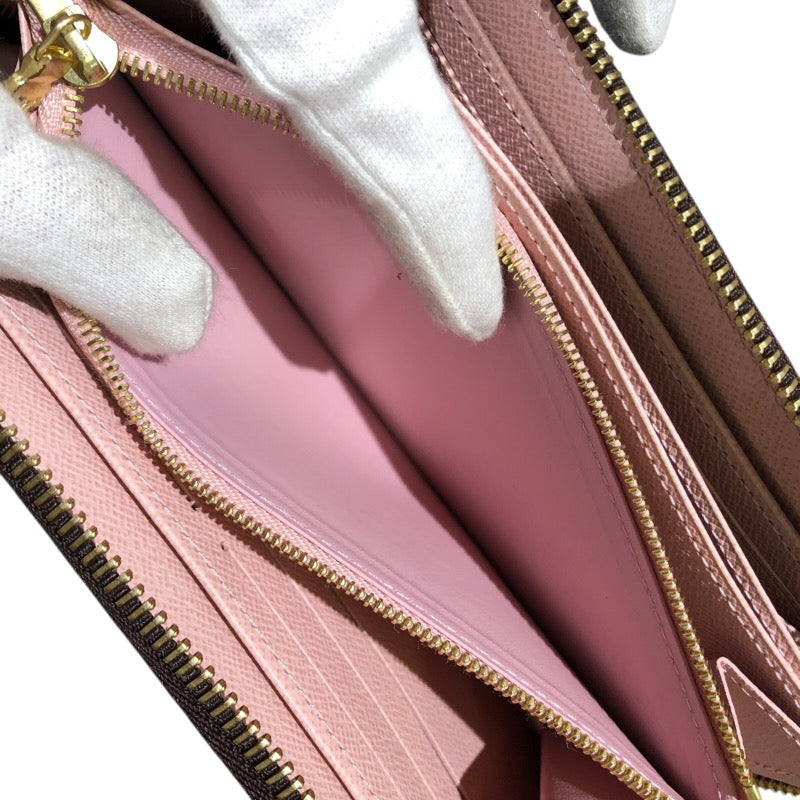 ルイ・ヴィトン LOUIS VUITTON ジッピーウォレット N60046 エベヌ ダミエキャンバス ユニセックス 長財布