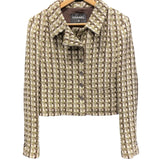 シャネル CHANEL ツイードジャケット P7514738 グリーン ウール レディース テーラードジャケット