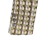 シャネル CHANEL ツイードジャケット P7514738 グリーン ウール レディース テーラードジャケット