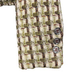 シャネル CHANEL ツイードジャケット P7514738 グリーン ウール レディース テーラードジャケット