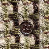 シャネル CHANEL ツイードジャケット P7514738 グリーン ウール レディース テーラードジャケット