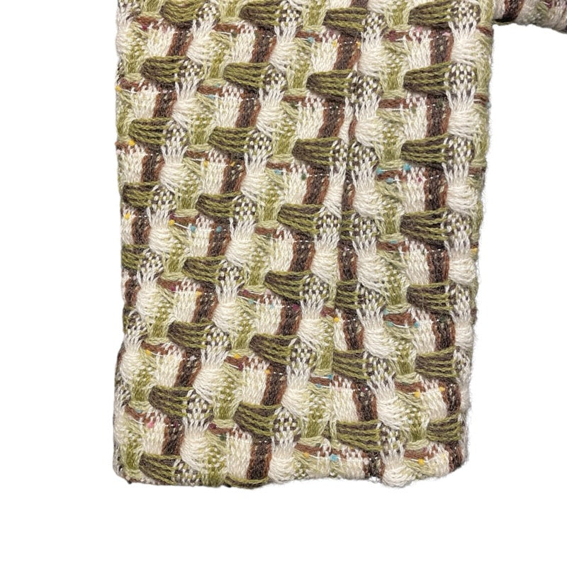 シャネル CHANEL ツイードジャケット P7514738 グリーン ウール レディース テーラードジャケット