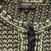 シャネル CHANEL ノーカラーニットジャケット P70487 グリーン カシミヤ レディース テーラードジャケット