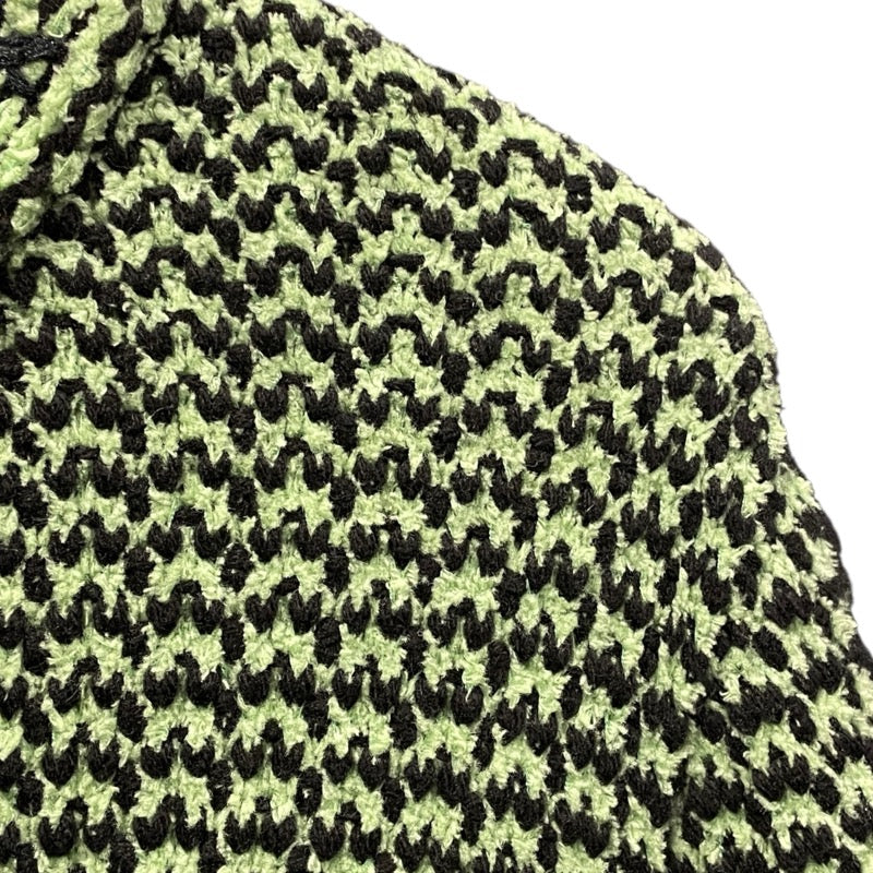 シャネル CHANEL ノーカラーニットジャケット P70487 グリーン