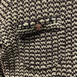 シャネル CHANEL ノーカラーニットジャケット P70487 グリーン カシミヤ レディース テーラードジャケット