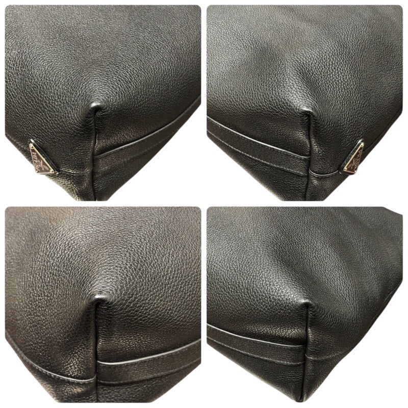 プラダ PRADA エンボスロゴトートバッグ 2VG109 ブラック ヴィッテロダイノレザー メンズ ショルダーバッグ