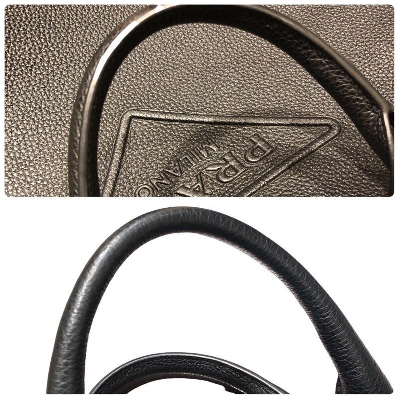 プラダ PRADA エンボスロゴトートバッグ 2VG109 ブラック ヴィッテロダイノレザー メンズ ショルダーバッグ