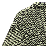 シャネル CHANEL ノーカラーニットジャケット P70487 グリーン カシミヤ レディース テーラードジャケット