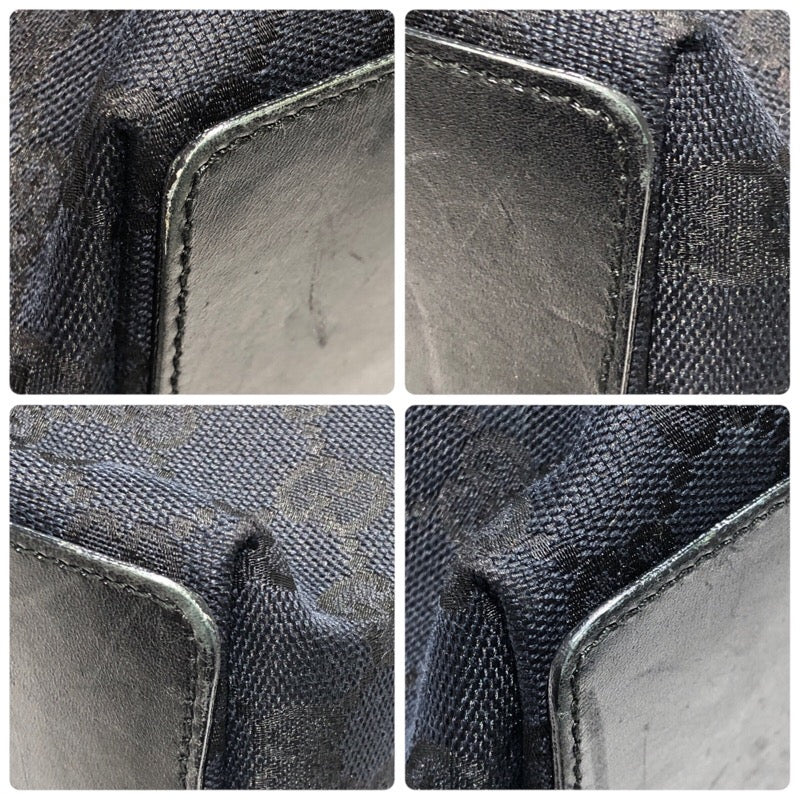 グッチ GUCCI GGキャンバストートバッグ 002-1093 ブラック キャンバス ユニセックス トートバッグ