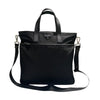 プラダ PRADA Re-Nylon トライアングル ロゴ２WAYトート 2VG033 ブラック サフィアーノレザー/ナイロン ユニセックス トートバッグ