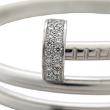 カルティエ Cartier ジュスト アン クル ブレスレット #16 K18WG/ダイヤモンド ジュエリー