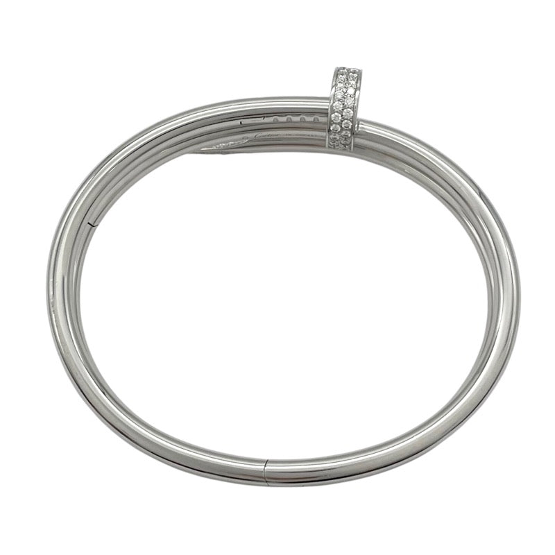 カルティエ Cartier ジュスト アン クル ブレスレット #16 K18WG/ダイヤモンド ジュエリー