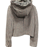 シャネル CHANEL チェック柄フーデッドツイードジャケット P78022 マルチカラー ウール レディース テーラードジャケット