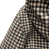 シャネル CHANEL チェック柄フーデッドツイードジャケット P78022 マルチカラー ウール レディース テーラードジャケット