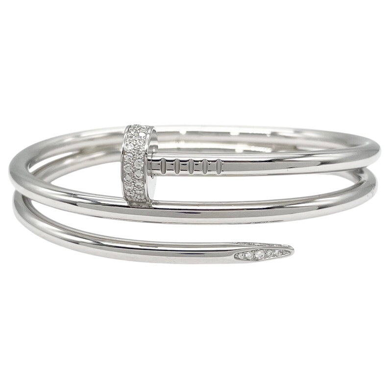 カルティエ Cartier ジュスト アン クル ブレスレット #16 K18WG/ダイヤモンド ジュエリー