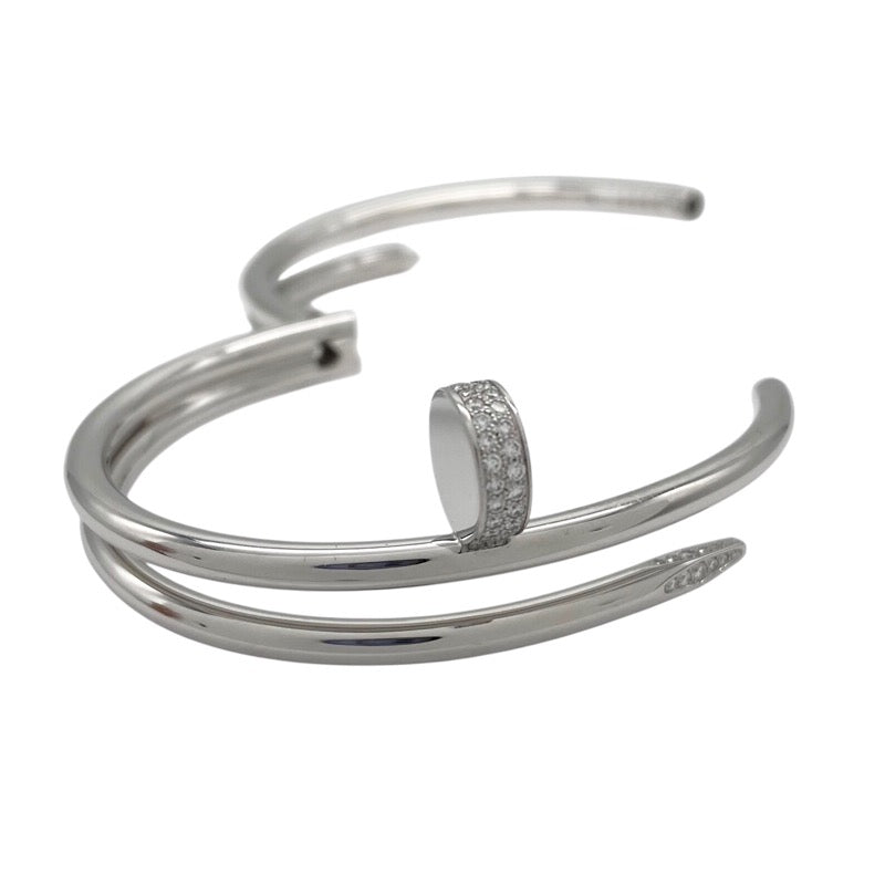 カルティエ Cartier ジュスト アン クル ブレスレット #16 K18WG/ダイヤモンド ジュエリー