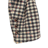 シャネル CHANEL チェック柄フーデッドツイードジャケット P78022 マルチカラー ウール レディース テーラードジャケット