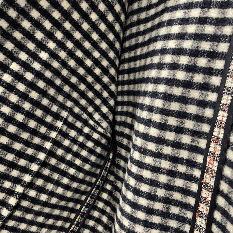 シャネル CHANEL チェック柄フーデッドツイードジャケット P78022 マルチカラー ウール レディース テーラードジャケット