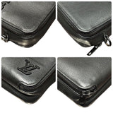 ルイ・ヴィトン LOUIS VUITTON アルファ・ウェアラブルウォレット M59161 ノワール カーフレザー メンズ ショルダーバッグ