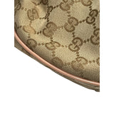 グッチ GUCCI GGキャンバス ハーフムーン ショルダーバッグ 181092 ベージュ、ピンク GGキャンバス レディース ショルダーバッグ