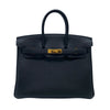 エルメス HERMES バーキン25 C刻 ブラック/ゴールド金具 トゴ レディース ハンドバッグ