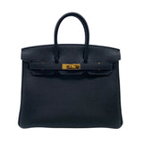 エルメス HERMES バーキン25 C刻 ブラック/ゴールド金具 トゴ レディース ハンドバッグ