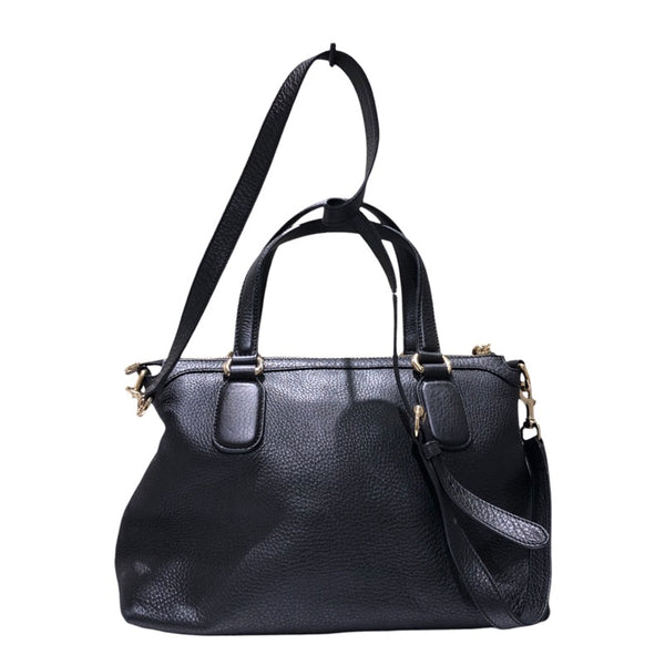 グッチ GUCCI インターロッキングGトートバッグ 308362 ブラック レザー ユニセックス トートバッグ