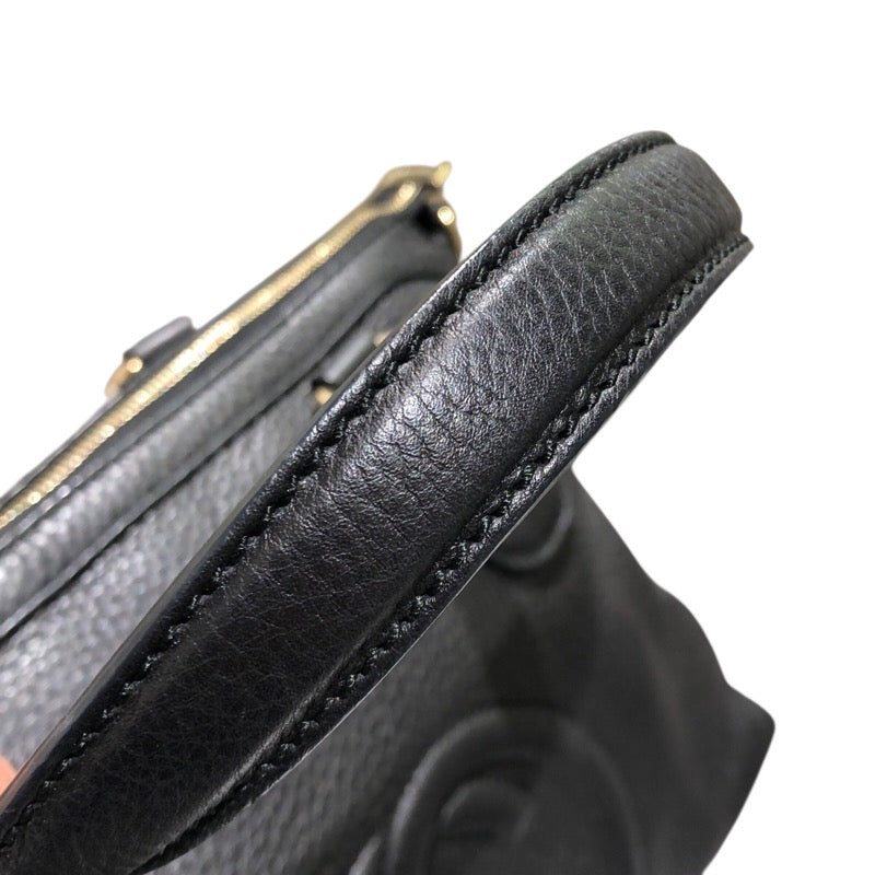 グッチ GUCCI インターロッキングGトートバッグ 308362 ブラック レザー ユニセックス トートバッグ