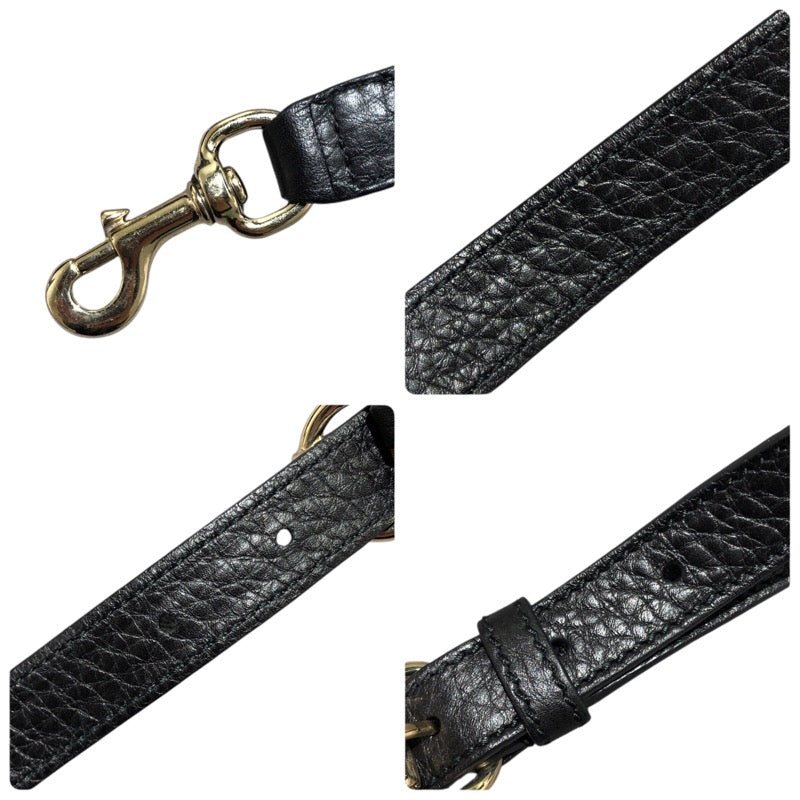 グッチ GUCCI インターロッキングGトートバッグ 308362 ブラック レザー ユニセックス トートバッグ