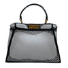 フェンディ FENDI ピーカブーミディアム×JOSHUAVIDAS 8BN290 ホワイト×ブラック　GD レザー レディース ハンドバッグ