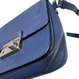 プラダ PRADA ショルダーバッグ ブルーSV金具 レザー ユニセックス ショルダーバッグ